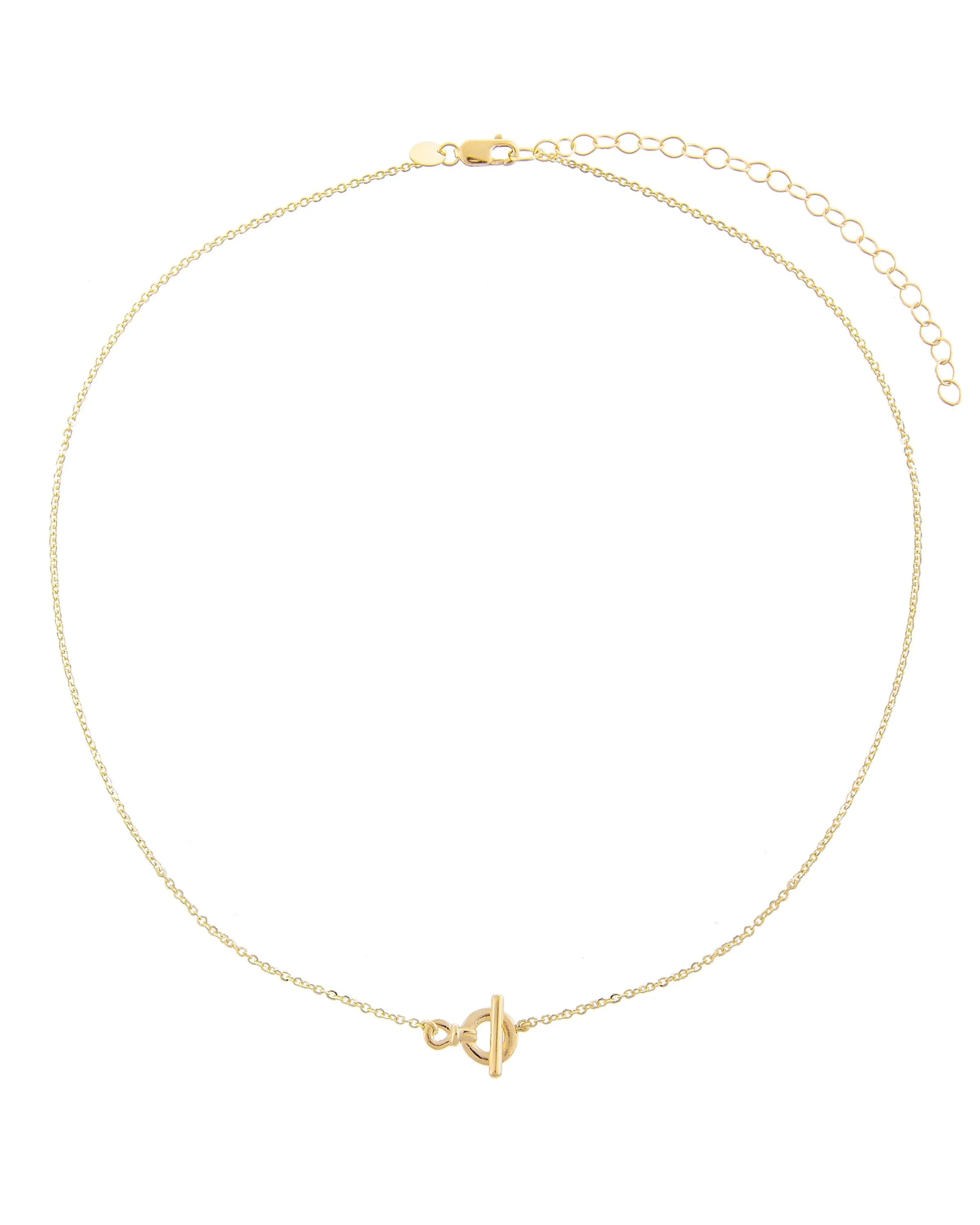 Dainty Toggle Anklet 14K sold by Adina Eden's