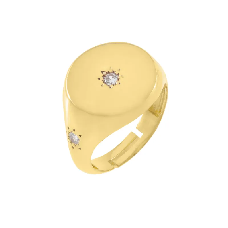 CZ Starburst Ring sold by Adina Eden's