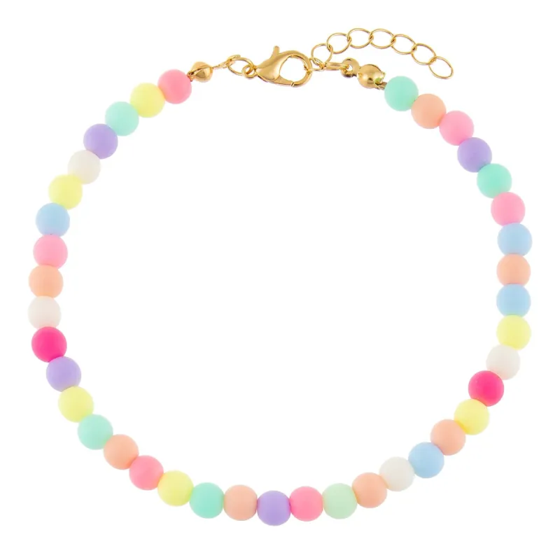 Pastel Bead Anklet sold by Adina Eden's