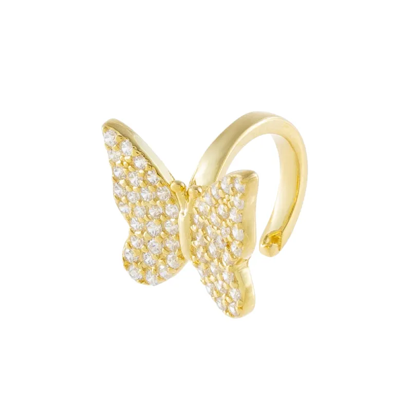 Pavé Butterfly Ear Cuff sold by Adina Eden's