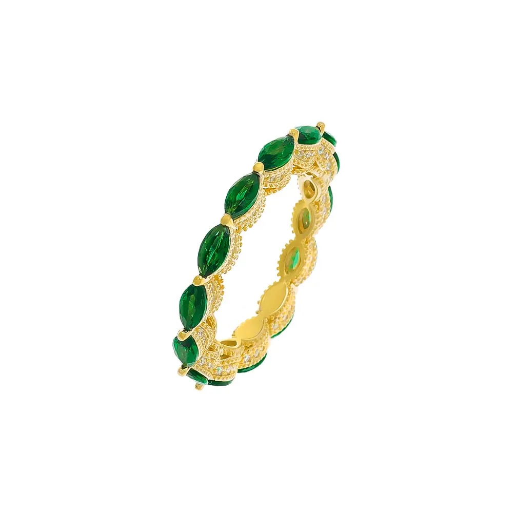 Colored Marquise Fancy Eternity Band sold by Adina Eden's product image thumbnail 2