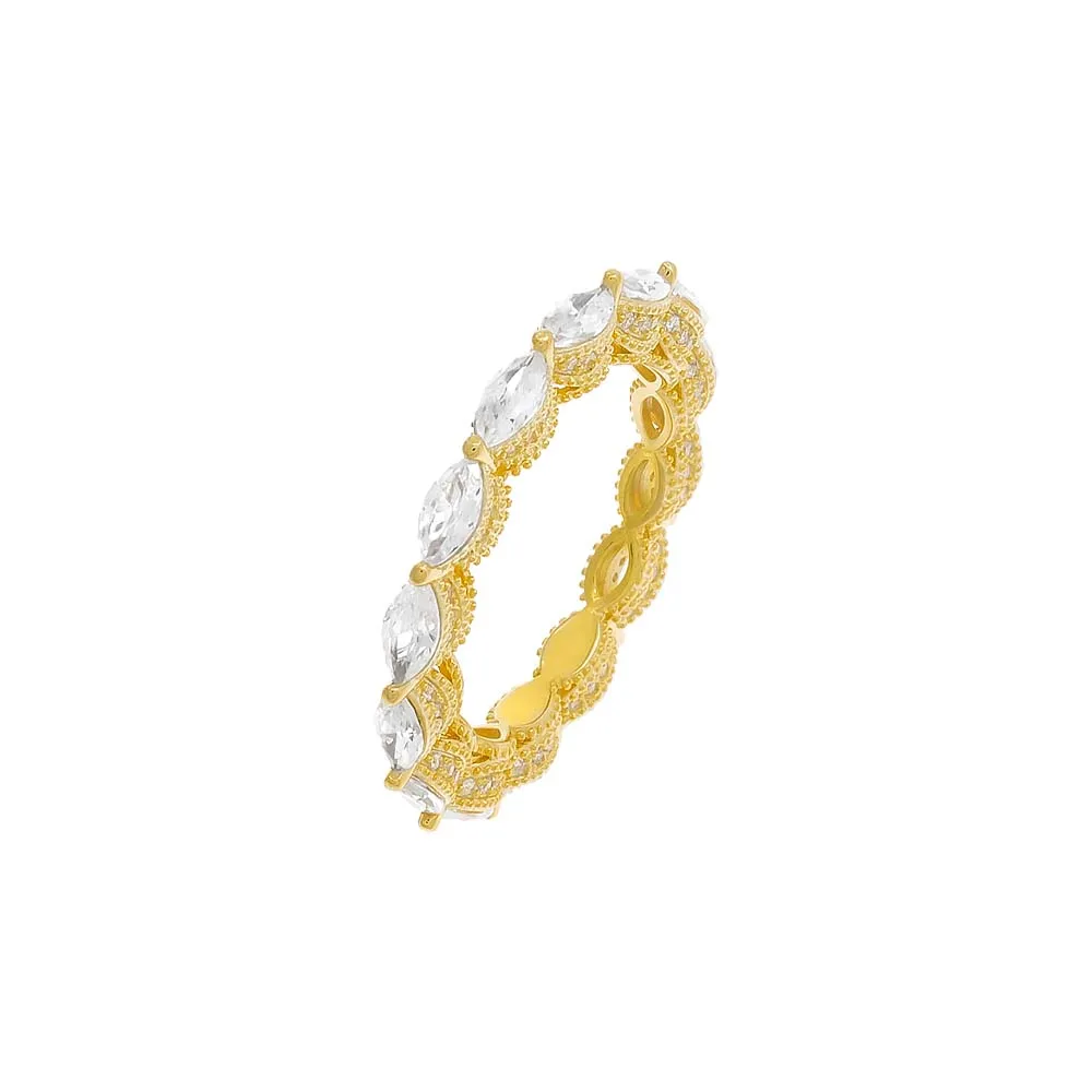 Colored Marquise Fancy Eternity Band sold by Adina Eden's