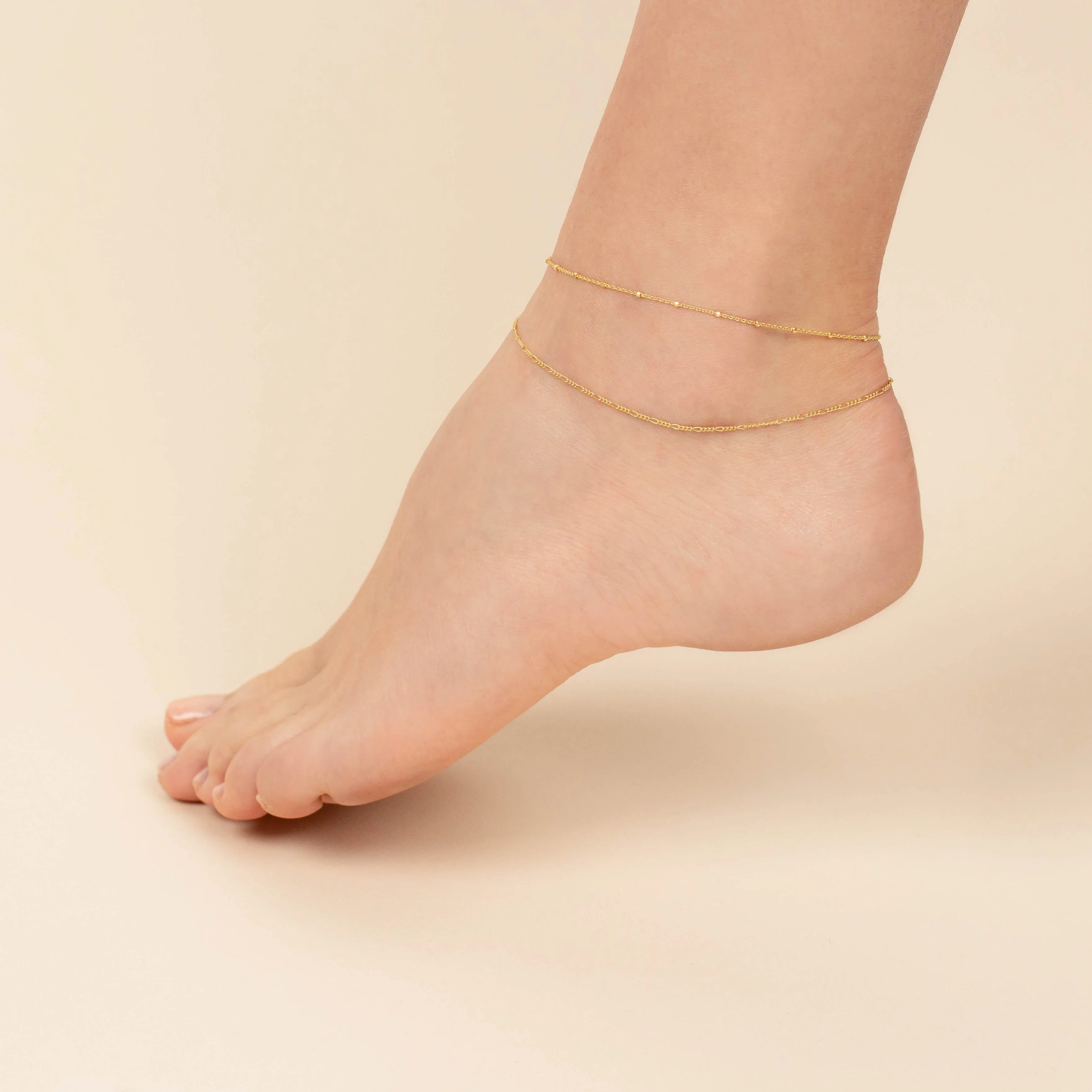 Beaded Chain Anklet sold by Adina Eden's product image thumbnail 2