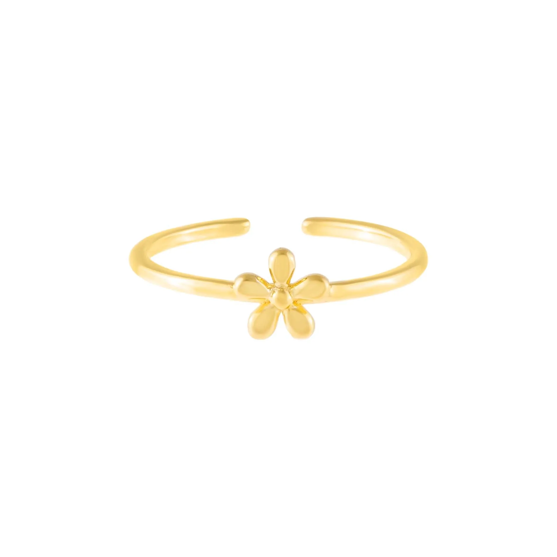 Solid Flower Adjustable Ring sold by Adina Eden's product image thumbnail 3