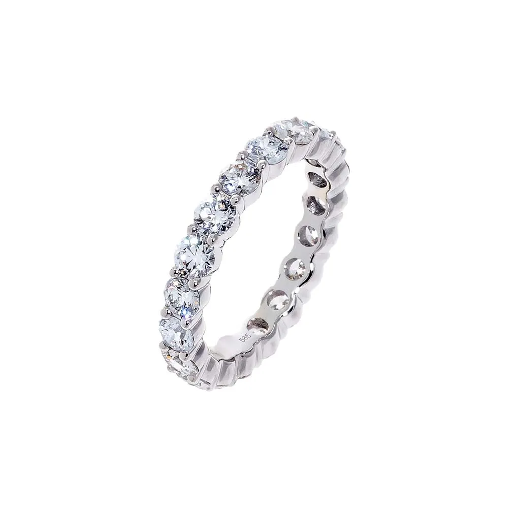 Lab Grown Diamond Round Eternity Band 14K sold by Adina Eden's product image thumbnail 5