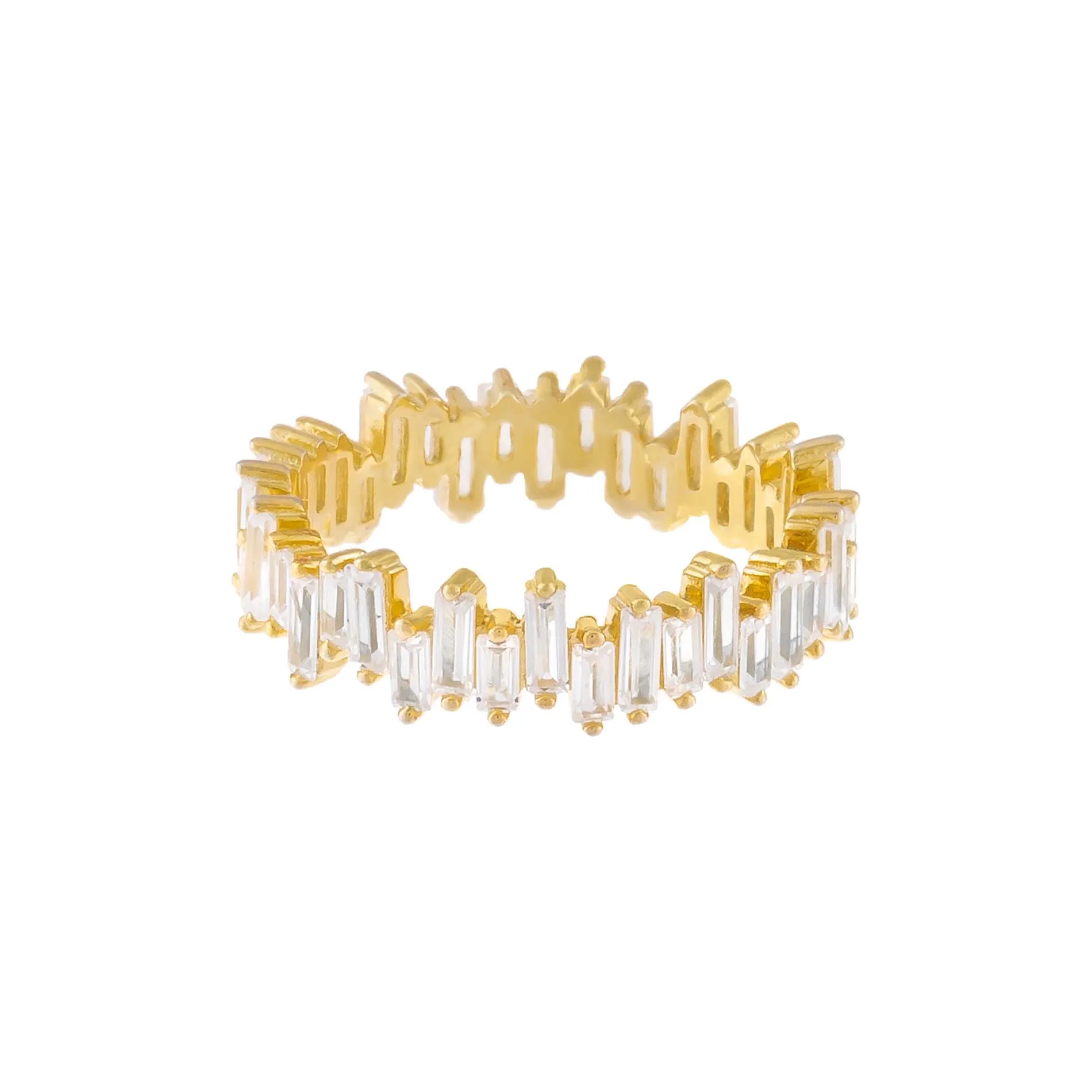 Scattered Baguette Eternity Band sold by Adina Eden's product image thumbnail 4