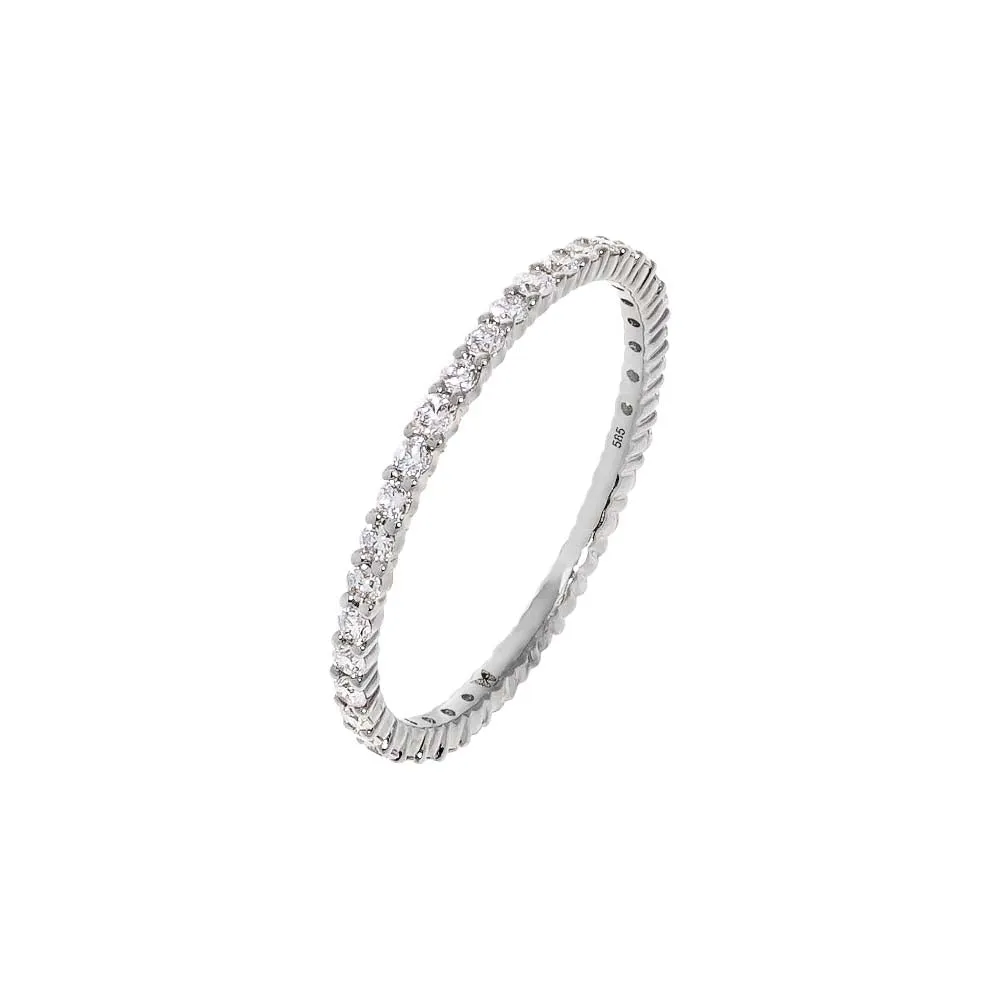 Lab Grown Diamond Round Eternity Band 14K sold by Adina Eden's product image thumbnail 3