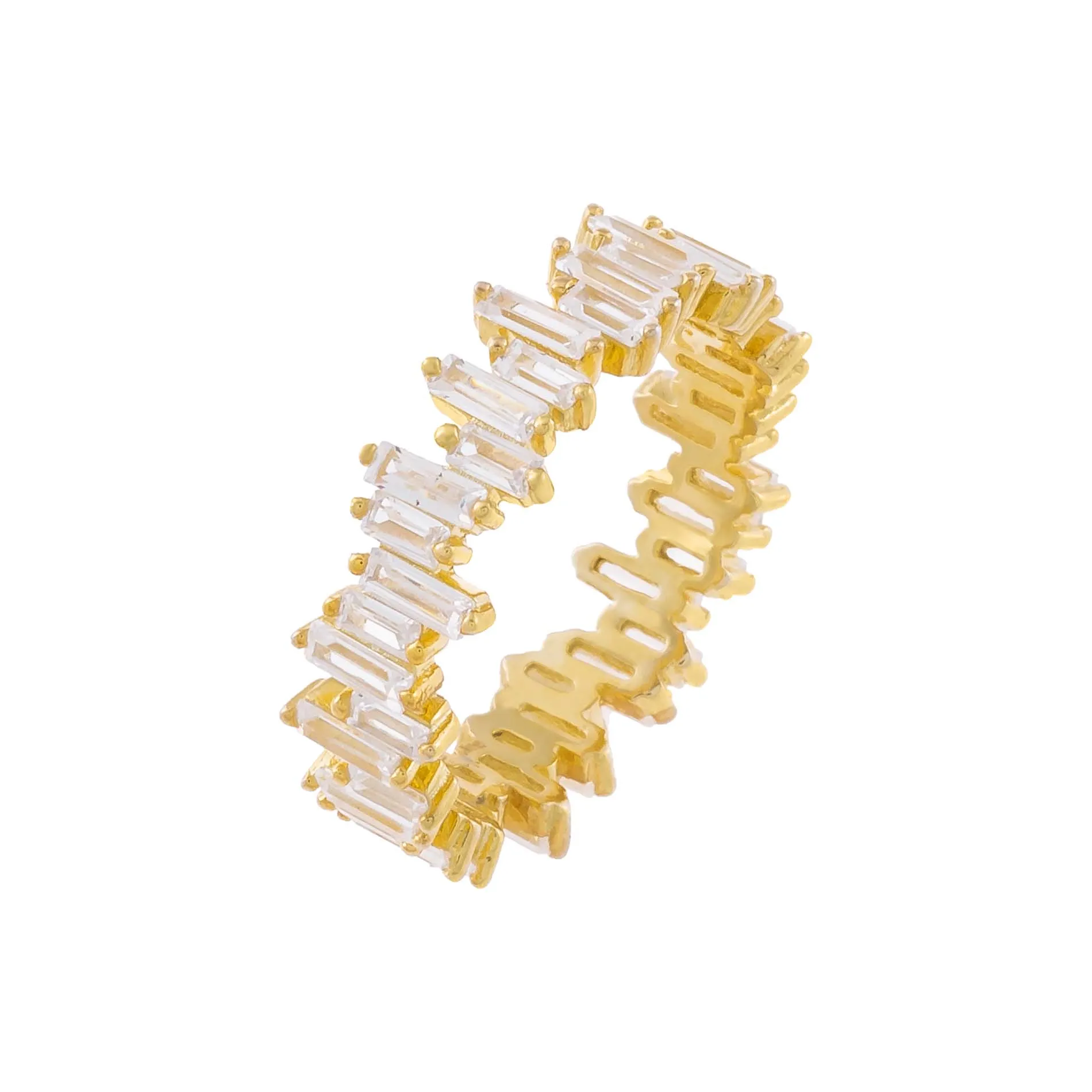 Scattered Baguette Eternity Band sold by Adina Eden's