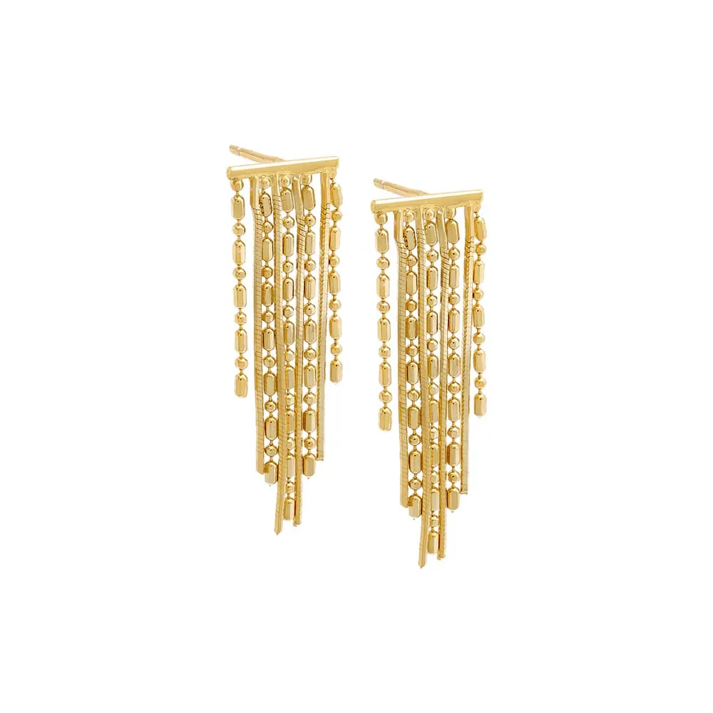 Dangling Fringe Stud Earring sold by Adina Eden's