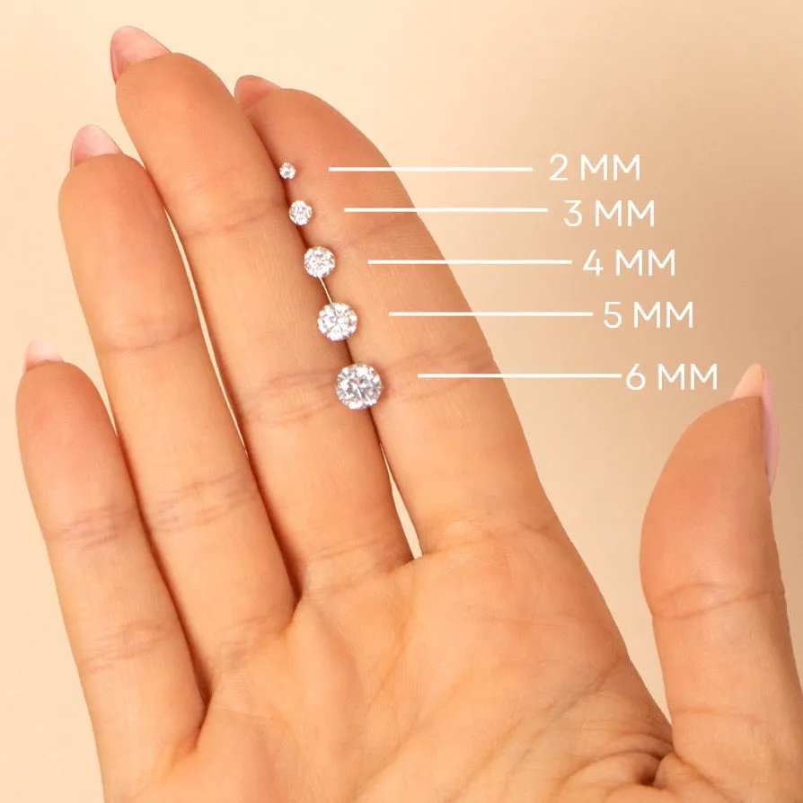 Solitaire Stud Earring 14K sold by Adina Eden's product image thumbnail 4