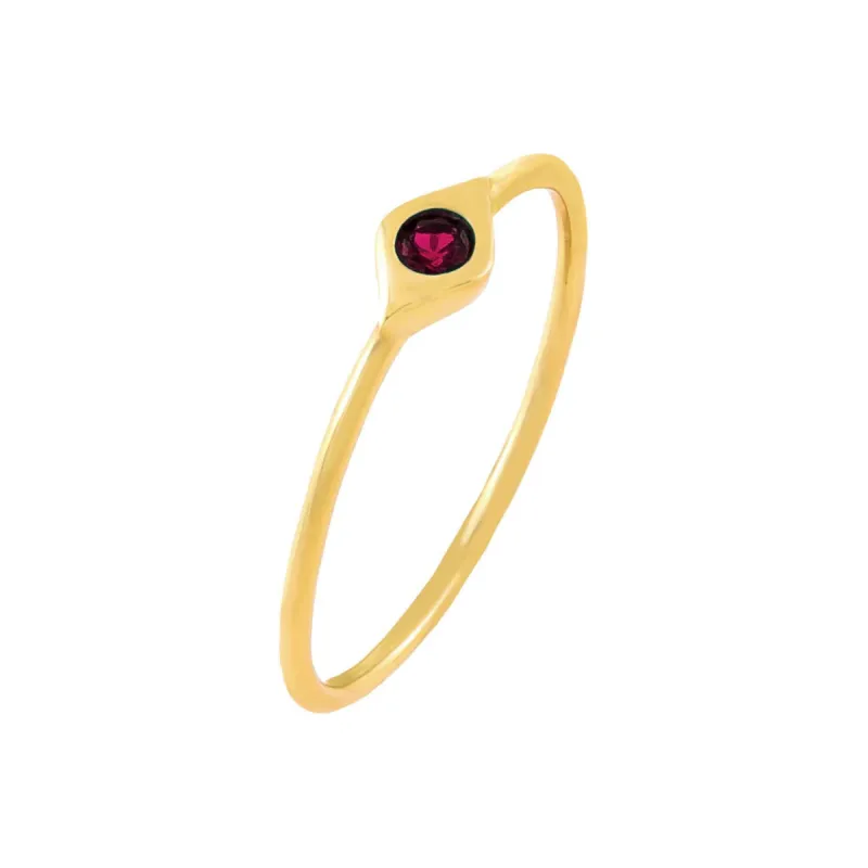 Mini Evil Eye Ring sold by Adina Eden's