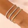 Scattered Baguette Tennis Bracelet sold by Adina Eden's