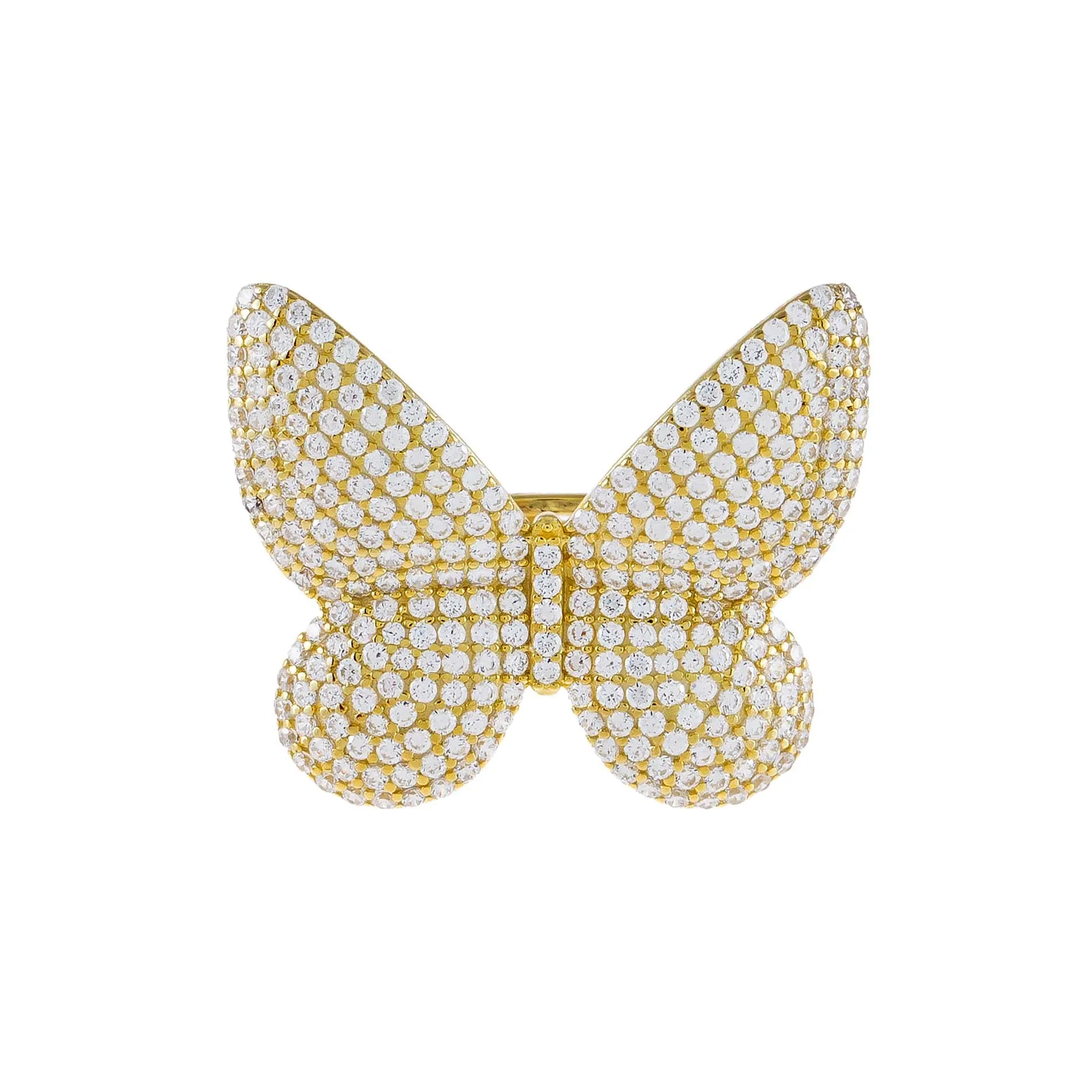Pavé Large Butterfly Ring sold by Adina Eden's product image thumbnail 3