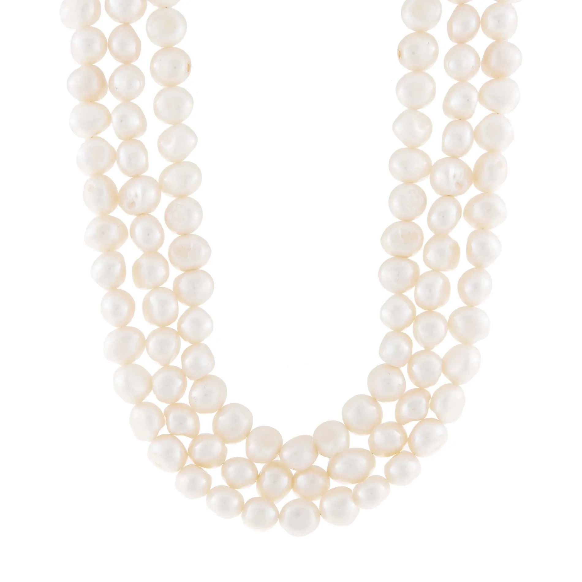 Pearl Triple Strand Choker sold by Adina Eden's