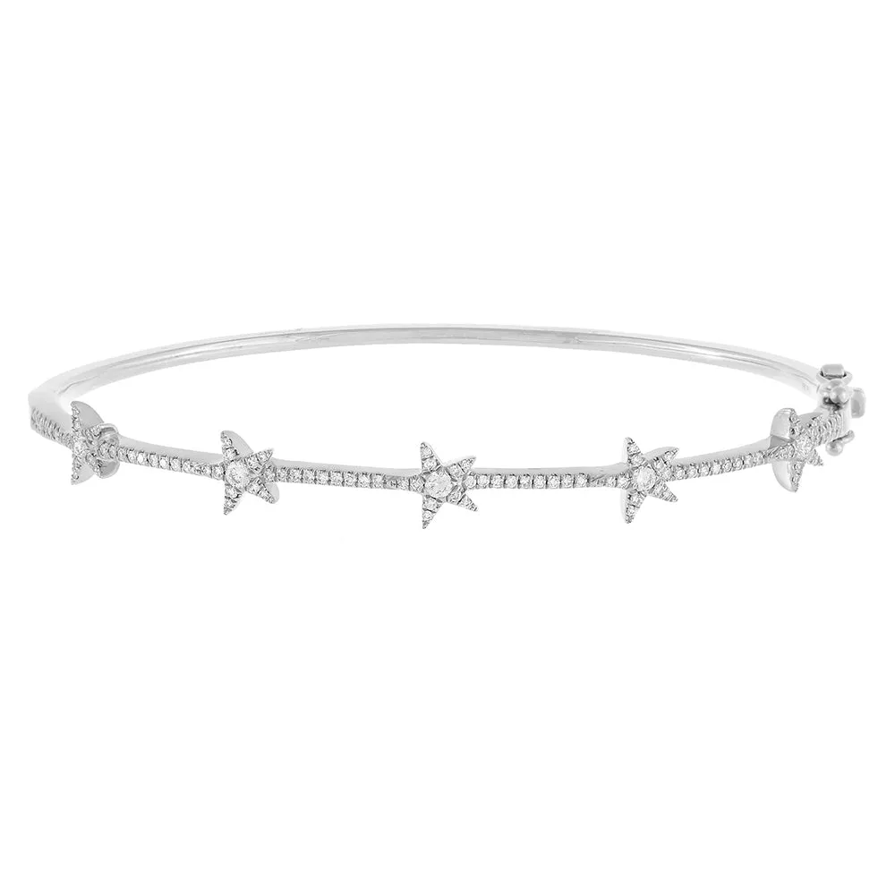 Diamond Stars Bangle 14K sold by Adina Eden's product image thumbnail 2