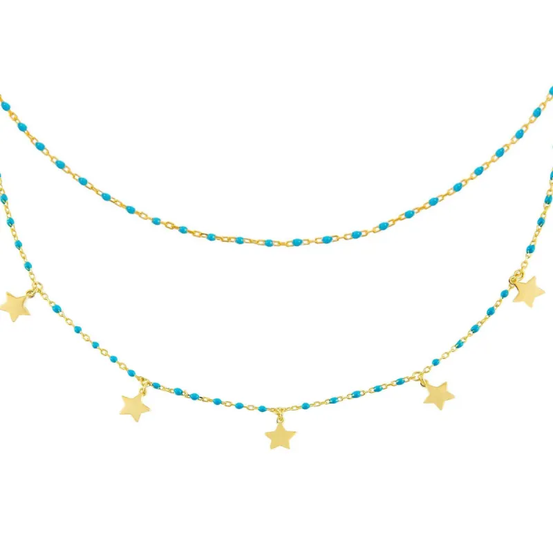 Star Enamel Turquoise Combo Set sold by Adina Eden's