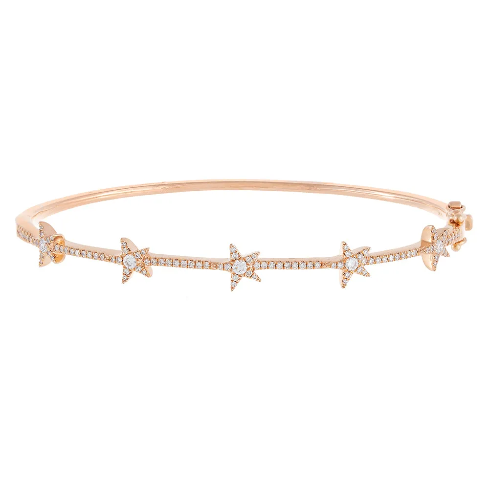 Diamond Stars Bangle 14K sold by Adina Eden's product image thumbnail 4