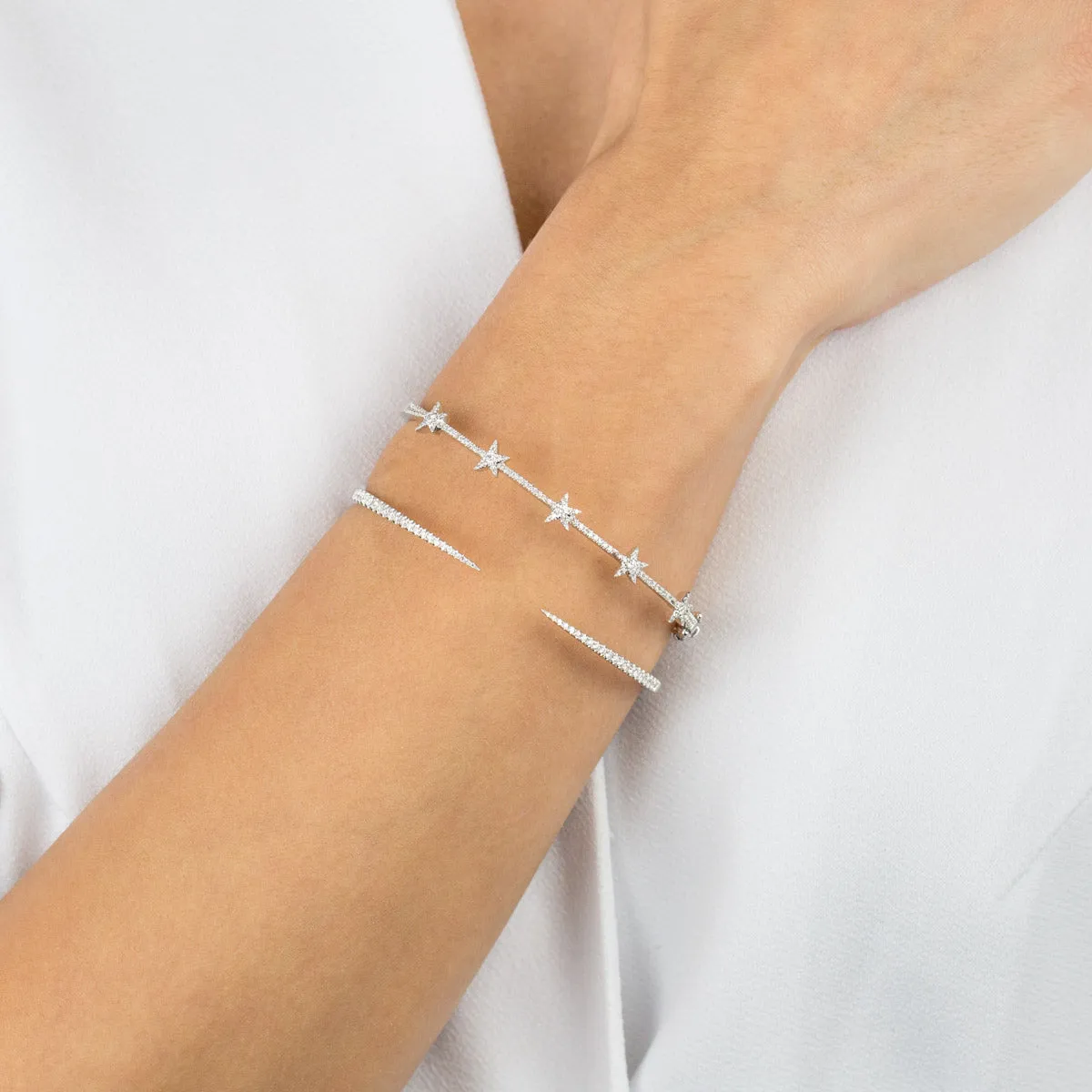 Diamond Stars Bangle 14K sold by Adina Eden's product image thumbnail 3