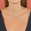 Tiny Floating Diamond Necklace 14K sold by Adina Eden's
