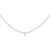 Tiny Floating Diamond Necklace 14K sold by Adina Eden's