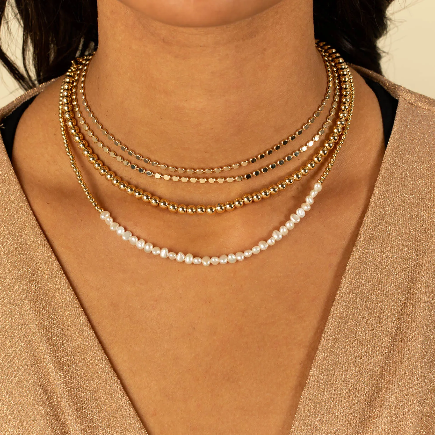Pearl Beaded Necklace sold by Adina Eden's product image thumbnail 2