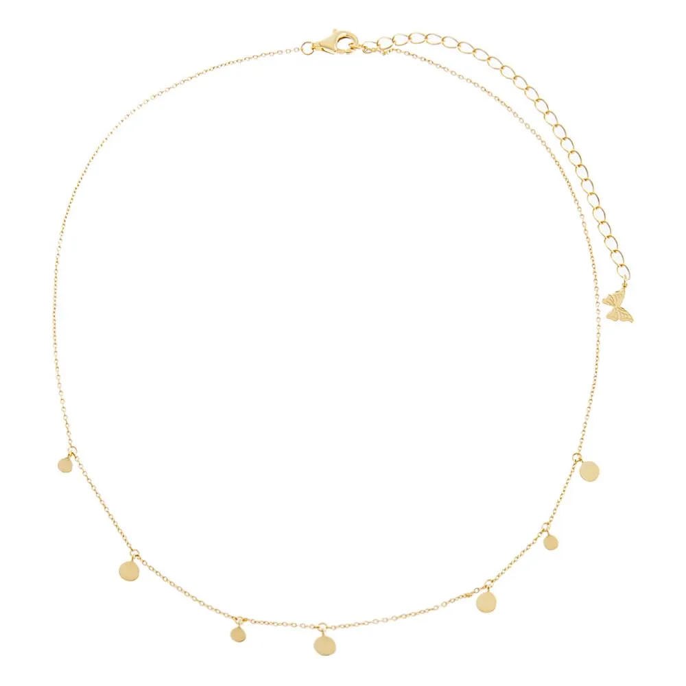 Dainty Dangling Solid Discs Choker sold by Adina Eden's product image thumbnail 3