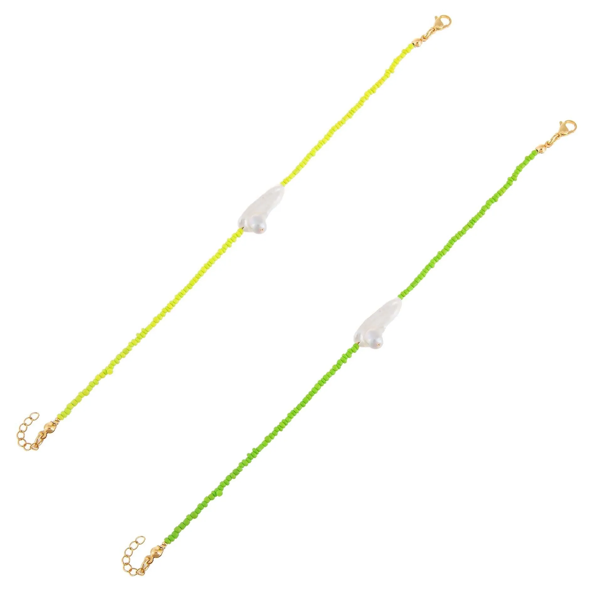 2 Piece Baroque Bead Anklet Combo Set sold by Adina Eden's product image thumbnail 3
