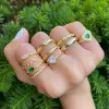 CZ Colored Marquise Ring Set sold by Adina Eden's