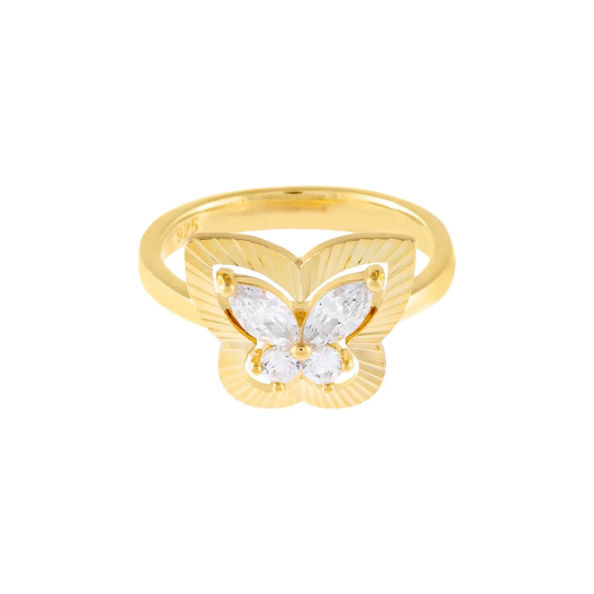 CZ Illusion Butterfly Ring sold by Adina Eden's product image thumbnail 2