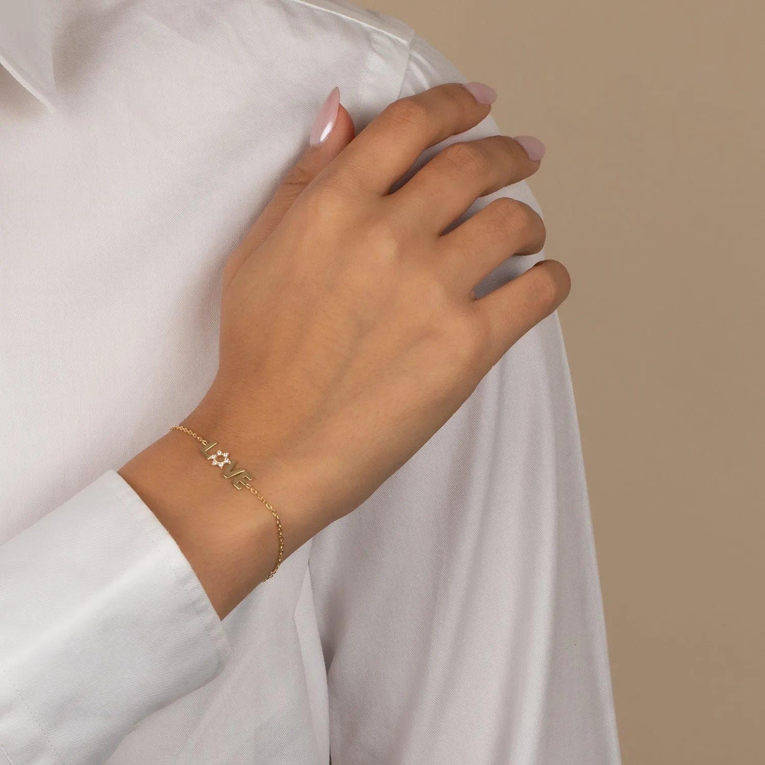 CZ Star Of David Love Bracelet sold by Adina Eden's product image thumbnail 2