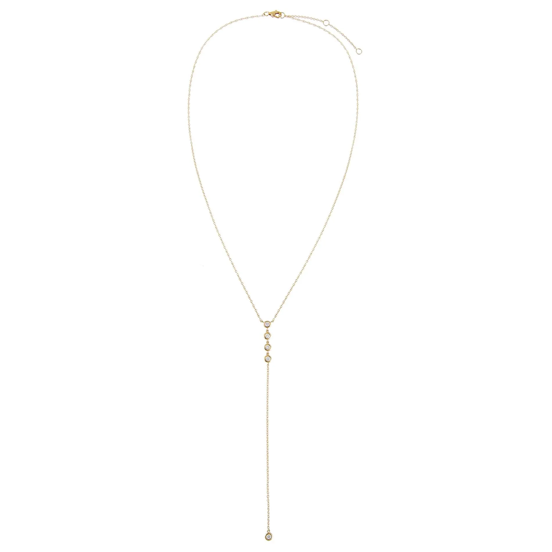 Diamond Bezel Lariat 14K sold by Adina Eden's product image thumbnail 3