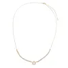 Diamond Star Of David Half Tennis Necklace 14K sold by Adina Eden's