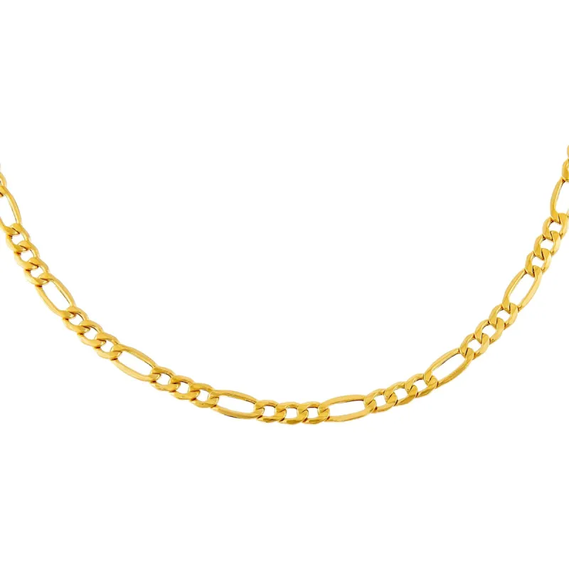 Super Hollow Figaro Necklace 14K sold by Adina Eden's
