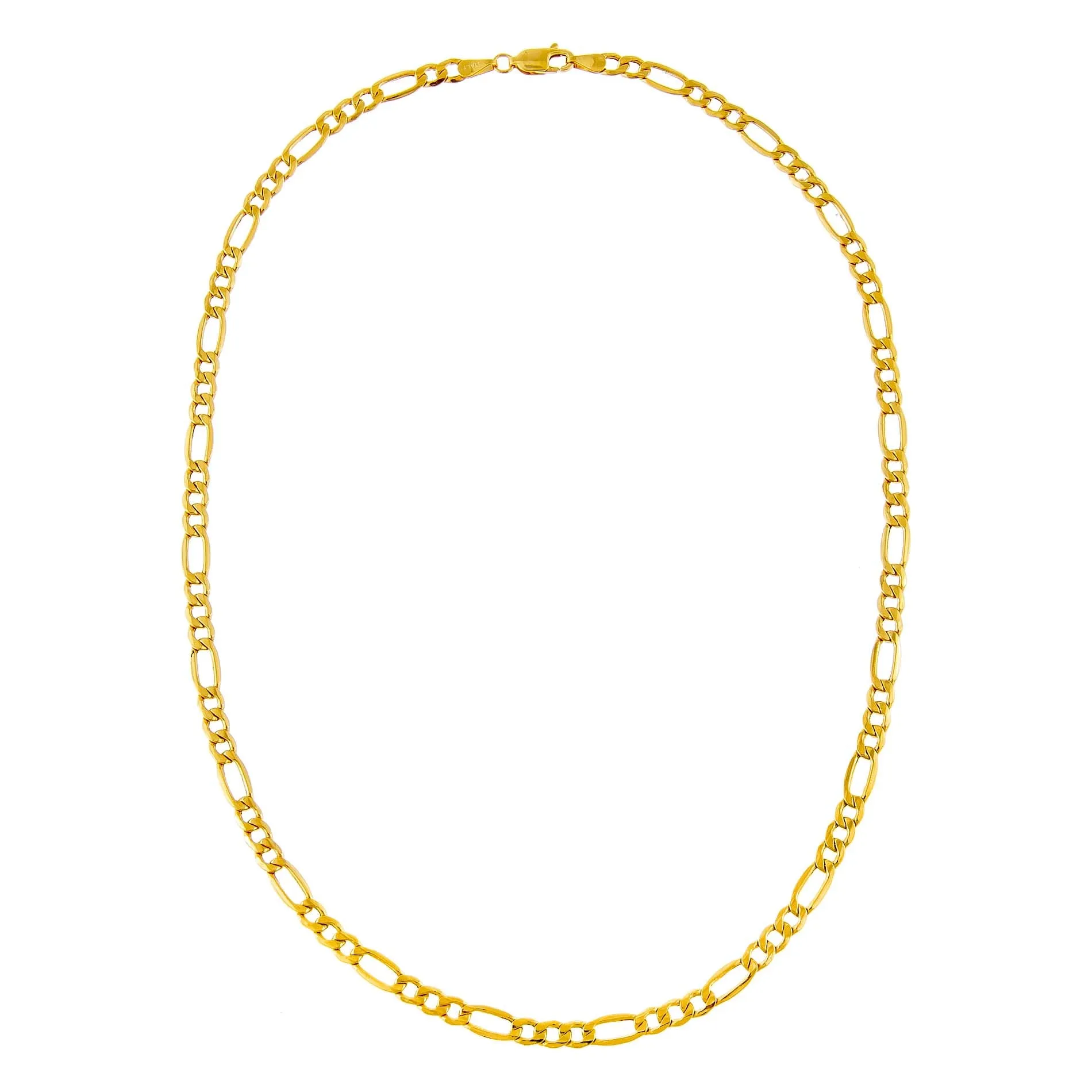 Super Hollow Figaro Necklace 14K sold by Adina Eden's product image thumbnail 2