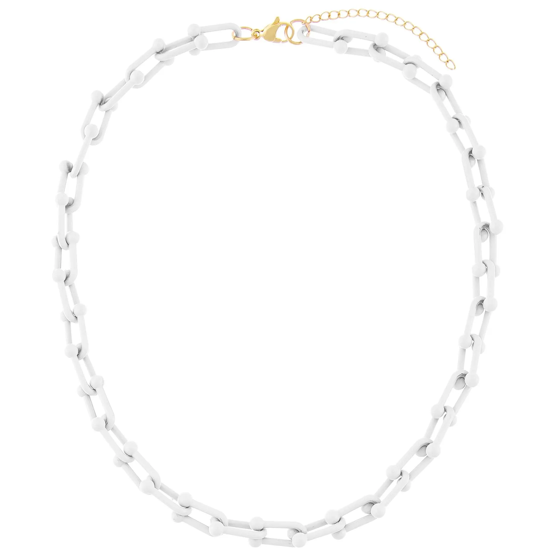 Enamel U Chain Necklace sold by Adina Eden's product image thumbnail 2