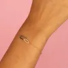Pavé Double Paperclip Accented Chain Bracelet sold by Adina Eden's
