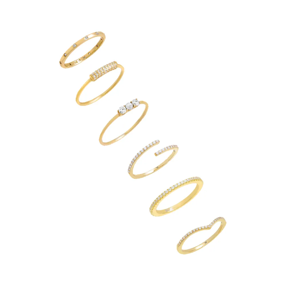 Ultra Stack Ring Combo Set sold by Adina Eden's