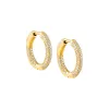 Slim Pavé Huggie Earring sold by Adina Eden's