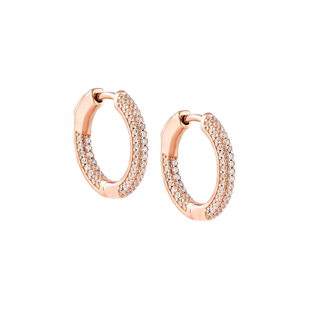 Slim Pavé Huggie Earring sold by Adina Eden's product image thumbnail 5