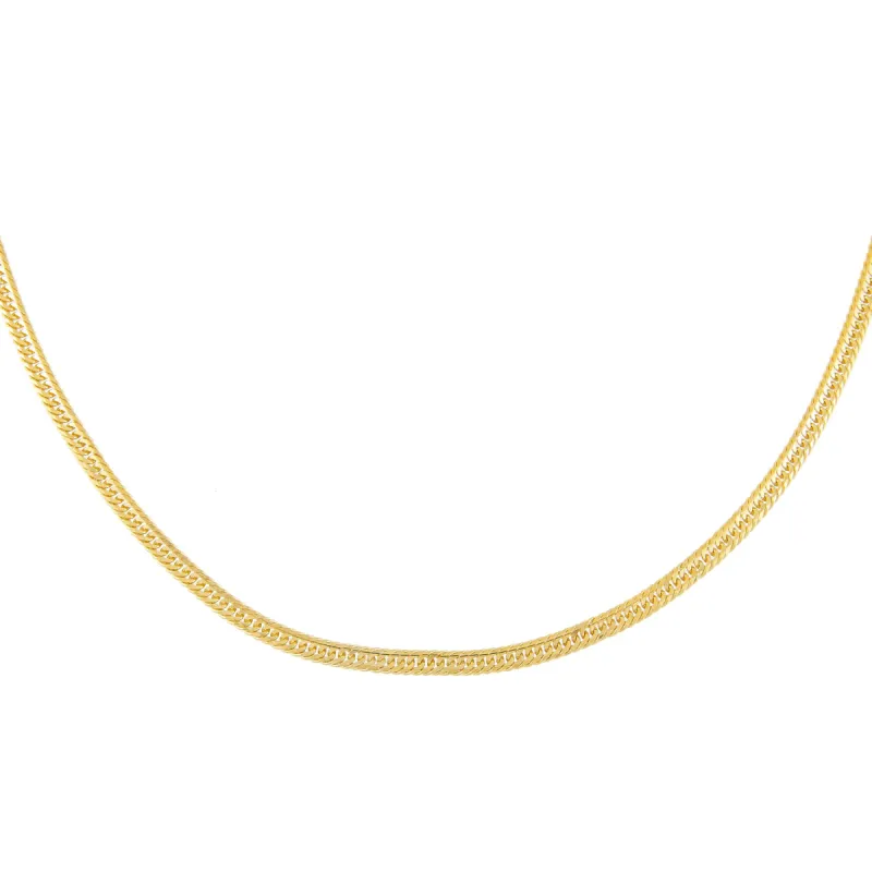 Double Curb Chain Link Necklace sold by Adina Eden's