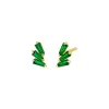 Colored Triple Baguette Stud Earring sold by Adina Eden's