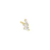 Colored Triple Baguette Stud Earring sold by Adina Eden's