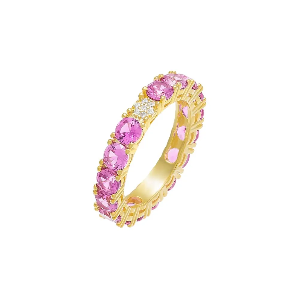 Accented Colored Eternity Band sold by Adina Eden's product image thumbnail 4