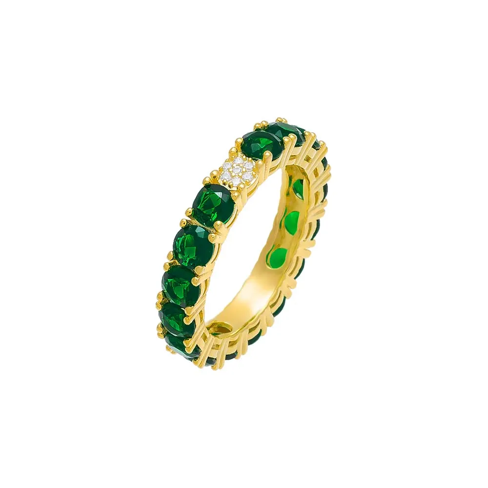 Accented Colored Eternity Band sold by Adina Eden's