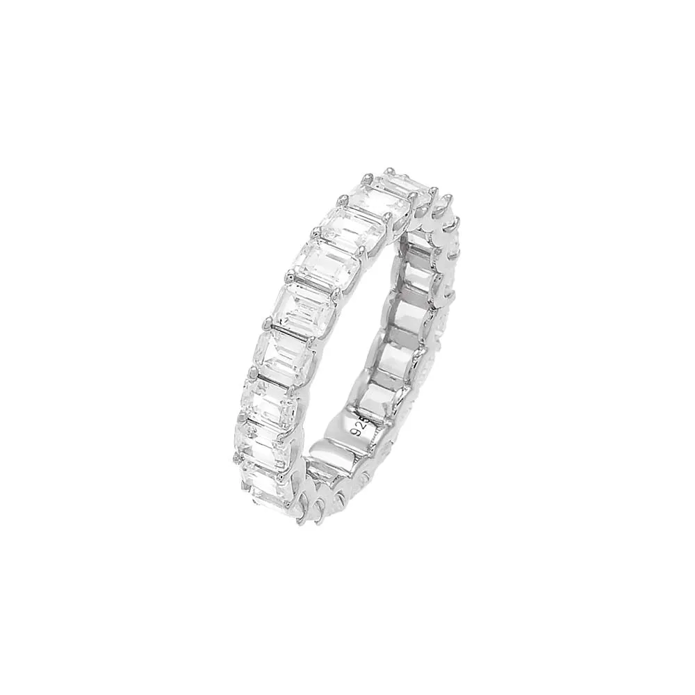 Cushion Cut Thin Eternity Band Ring sold by Adina Eden's