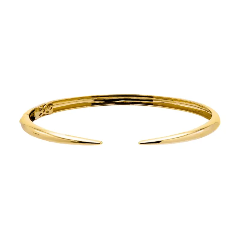Solid Thin Claw Bangle Bracelet 14K sold by Adina Eden's