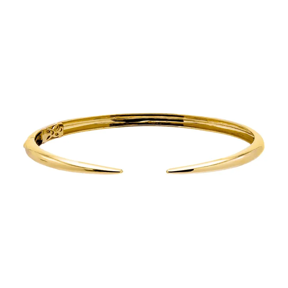 Solid Thin Claw Bangle Bracelet 14K sold by Adina Eden's
