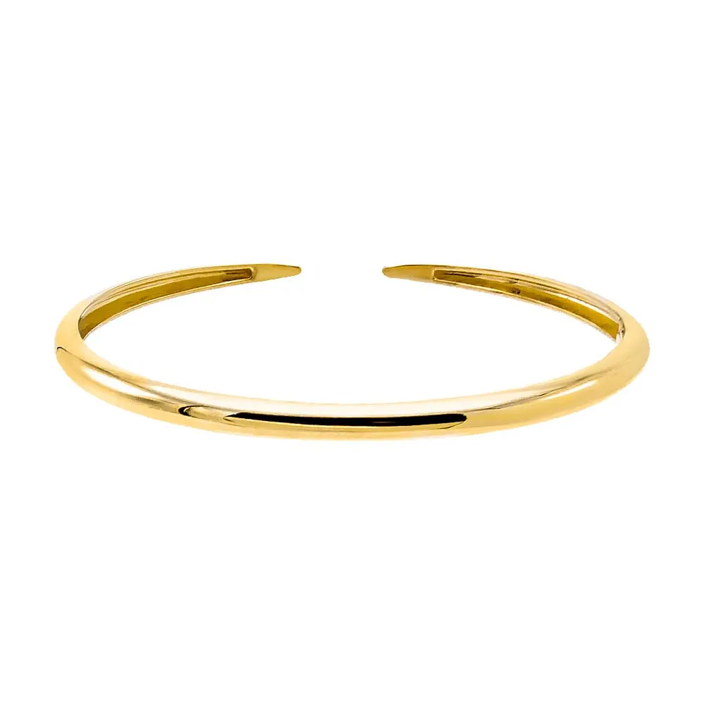 Solid Thin Claw Bangle Bracelet 14K sold by Adina Eden's product image thumbnail 2