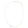Diamond Pave Sideway Initial Necklace 14K sold by Adina Eden's
