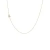 Diamond Pave Sideway Initial Necklace 14K sold by Adina Eden's